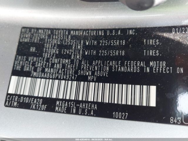 2023 TOYOTA COROLLA CROSS 7MUDAABG8PV049247 Photo 8