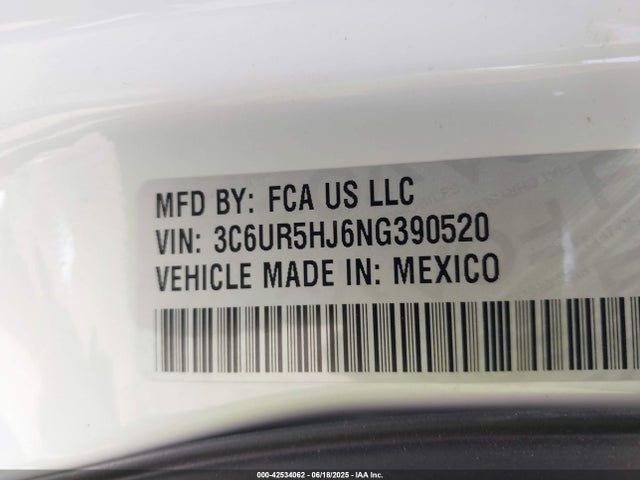 3C6UR5HJ6NG390520 RAM 2500