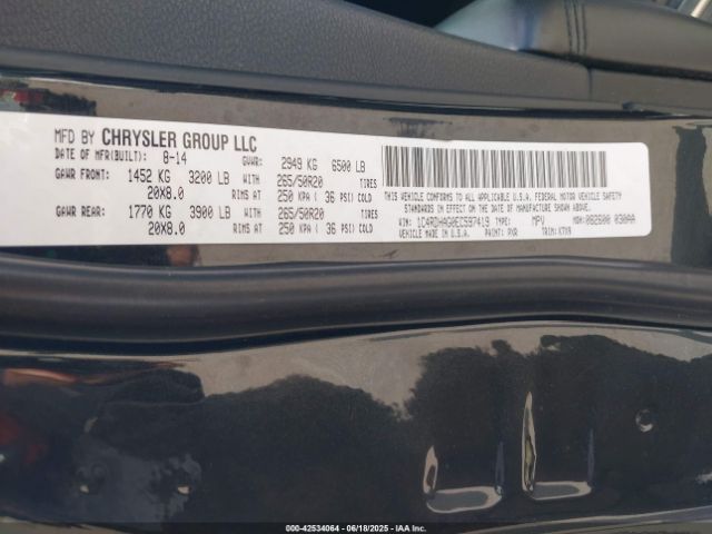 2014 DODGE DURANGO 1C4RDHAG0EC597419 Photo 8
