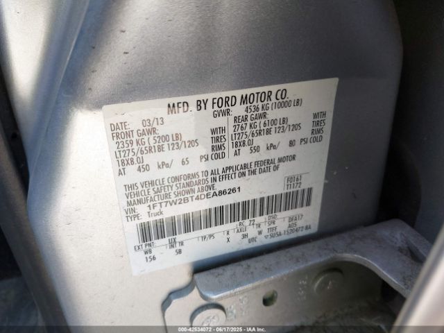 2013 FORD F-250 1FT7W2BT4DEA86261 Photo 8