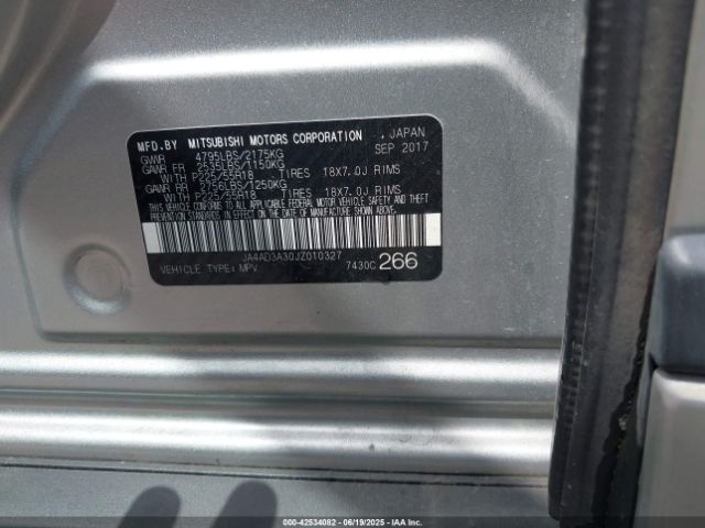 2018 MITSUBISHI OUTLANDER JA4AD3A30JZ010327 Photo 8