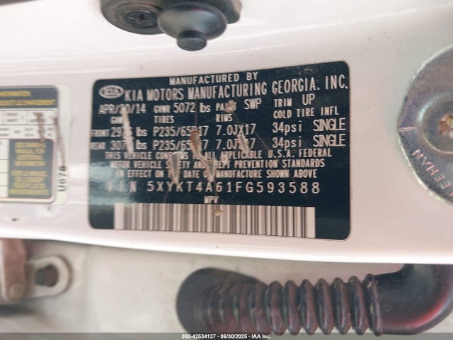 5XYKT4A61FG593588 KIA dohc t-gdi theta-ii
