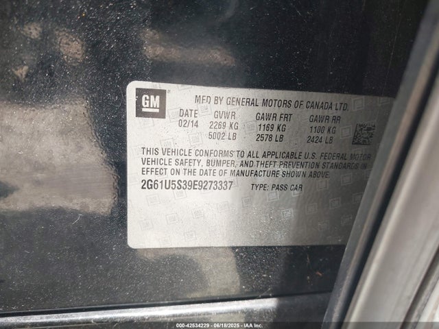 2014 CADILLAC XTS 2G61U5S39E9273337 Photo 8