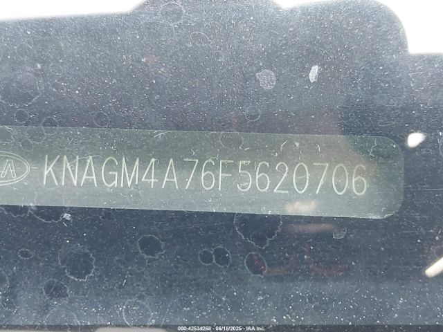 KNAGM4A76F5620706 KIA dohc gdi theta ii