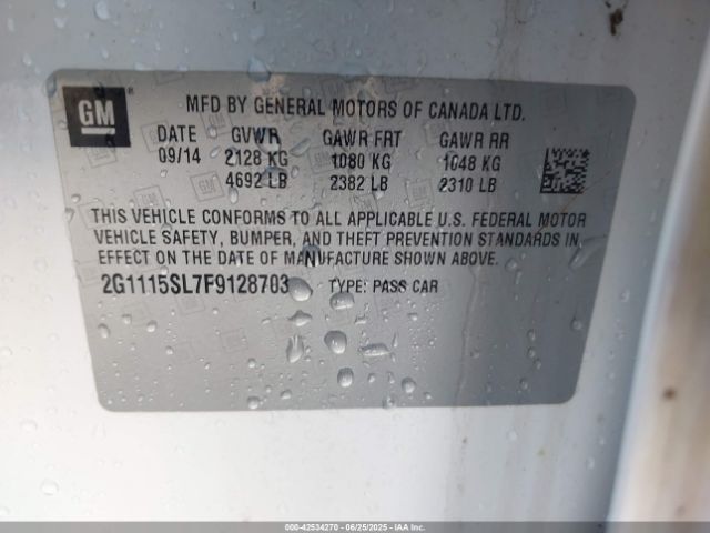 2015 CHEVROLET IMPALA 2G1115SL7F9128703 Photo 8