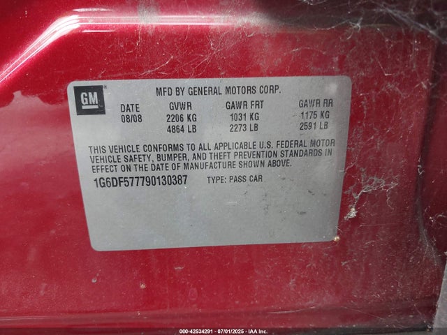 2009 CADILLAC CTS 1G6DF577790130387 Photo 8