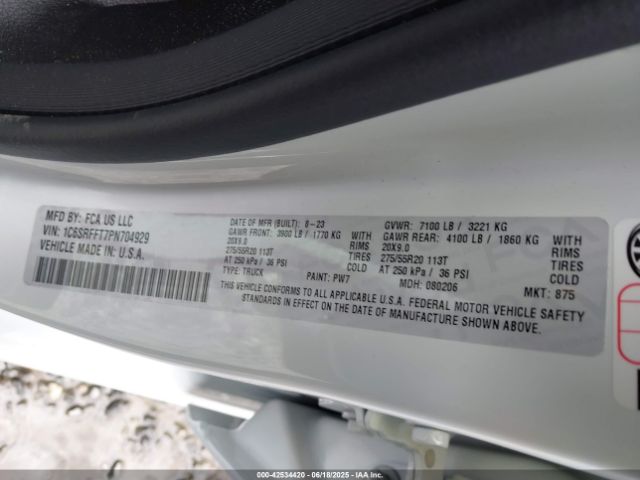 2023 RAM 1500 1C6SRFFT7PN704929 Photo 8