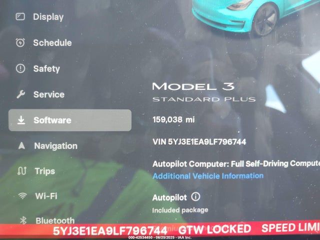 Tesla MODEL 3 2020 5YJ3E1EA9LF796744 Image 7