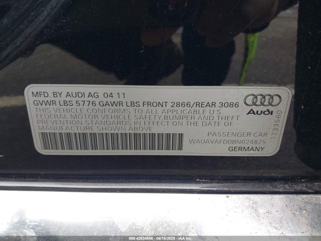 2011 AUDI A8 WAUAVAFD0BN024825 Photo 8