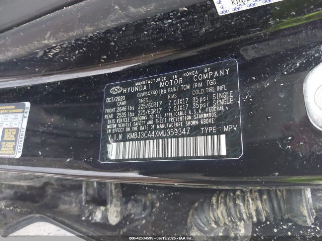 2021 HYUNDAI TUCSON KM8J3CA4XMU359347 Photo 8