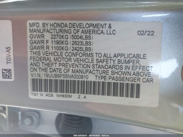 2022 ACURA TLX 19UUB6F55NA000810 Photo 8