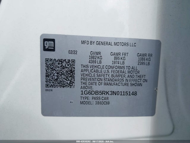 2022 CADILLAC CT4 1G6DB5RK3N0115148 Photo 8