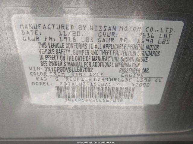2020 NISSAN KICKS 3N1CP5DV6LL567092 Photo 8