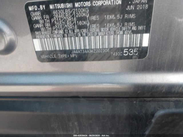2019 MITSUBISHI ECLIPSE CROSS JA4AT3AA3KZ002306 Photo 8