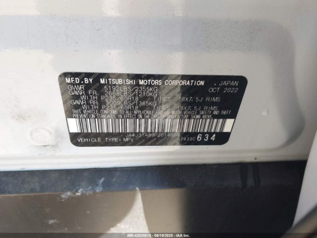 2023 MITSUBISHI OUTLANDER JA4J3TA89PZ014688 Photo 8