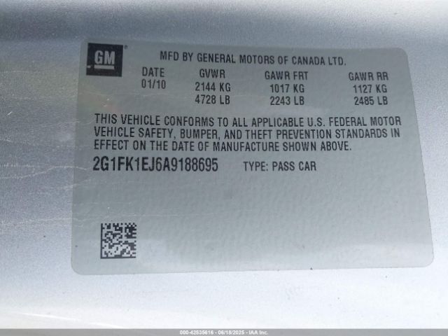 2010 CHEVROLET CAMARO 2G1FK1EJ6A9188695 Photo 8