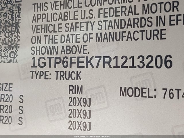 1GTP6FEK7R1213206 GMC l3b