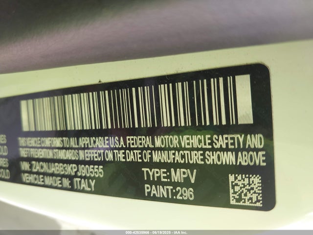 ZACNJABB3KPJ90555 Jeep Renegade