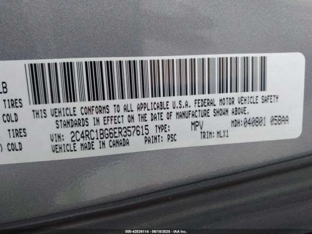 2014 CHRYSLER TOWN & COUNTRY 2C4RC1BG6ER357615 Photo 8