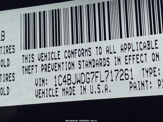 2015 JEEP WRANGLER UNLIMITED 1C4BJWDG7FL717261 Photo 8