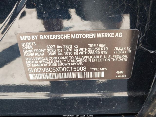 2013 BMW X5 5UXZV8C5XD0C15908 Photo 8