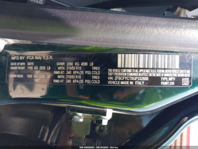 2016 FIAT 500X ZFBCFYCT0GP332688 Photo 8