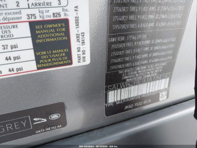2018 LAND ROVER RANGE ROVER SPORT SALWR2RE9JA184143 Photo 8