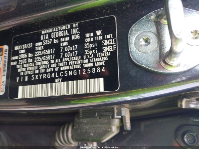 2022 KIA SORENTO 5XYRG4LC5NG125884 Photo 8