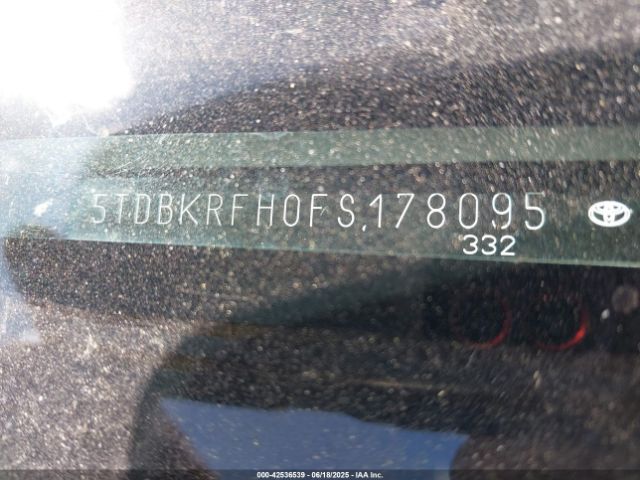 5TDBKRFH0FS178095 Toyota 2gr-fe