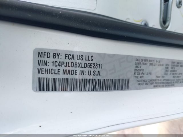 2020 JEEP CHEROKEE 1C4PJLDBXLD652811 Photo 8
