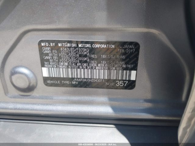 2017 MITSUBISHI OUTLANDER SPORT JA4AR3AU0HZ043011 Photo 8