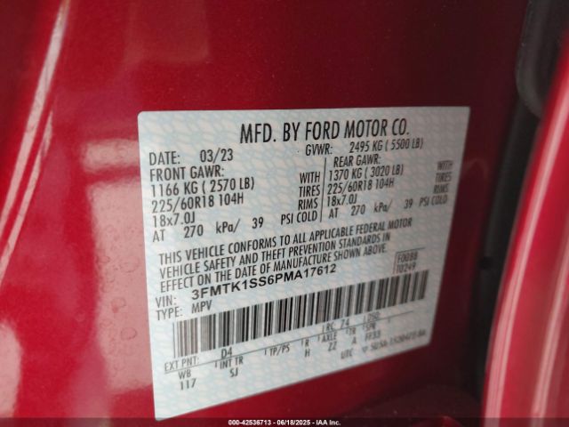 2023 FORD MUSTANG MACH-E 3FMTK1SS6PMA17612 Photo 8