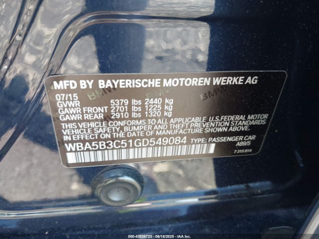 2016 BMW 535I WBA5B3C51GD549084 Photo 8