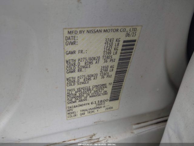 2015 NISSAN ARMADA 5N1BA0ND4FN613800 Photo 8