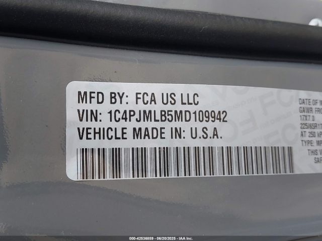 2021 JEEP CHEROKEE 1C4PJMLB5MD109942 Photo 8