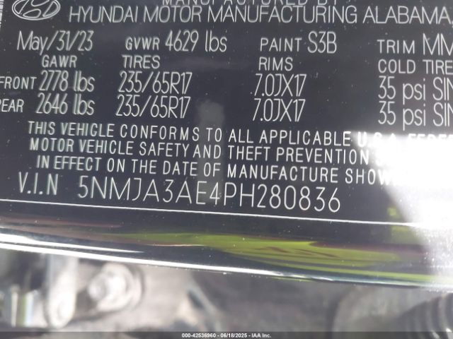 2023 HYUNDAI TUCSON 5NMJA3AE4PH280836 Photo 8