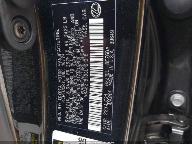 2025 LEXUS ES 350 58AEZ1B18SU191318 Photo 8