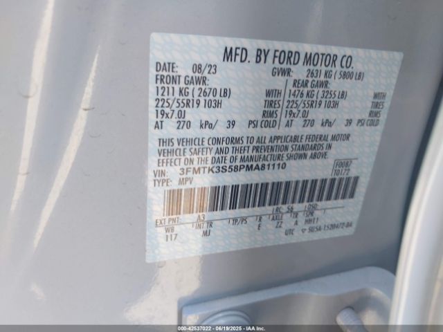 2023 FORD MUSTANG MACH-E 3FMTK3S58PMA81110 Photo 8