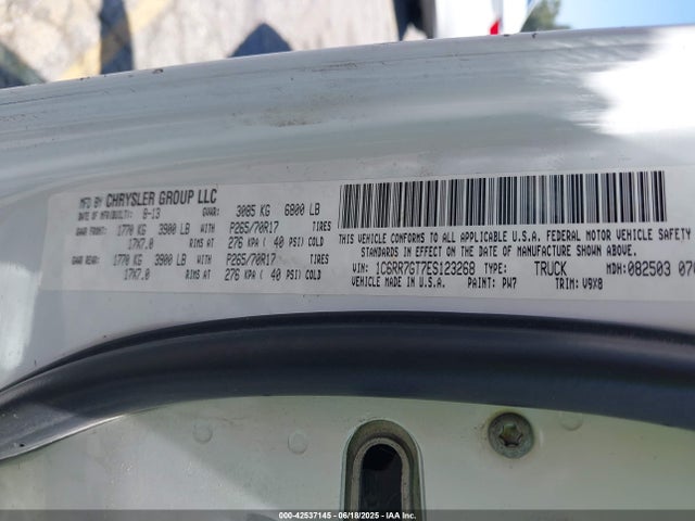 RAM 2014 2014 1C6RR7GT7ES123268 Image 9