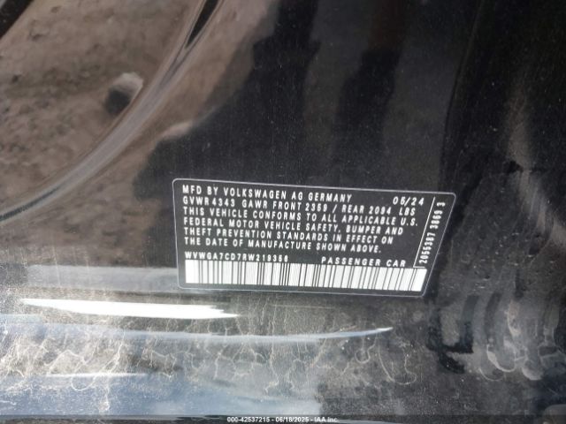 2024 VOLKSWAGEN GOLF GTI WVWGA7CD7RW219356 Photo 8