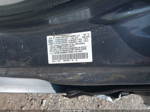 Honda j35z8 2014 5FNRL5H60EB112293 Image 9