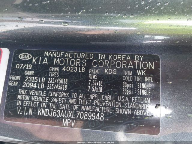 2020 KIA SOUL KNDJ63AUXL7089948 Photo 8