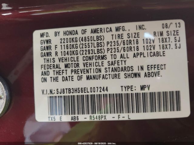 2014 ACURA RDX 5J8TB3H56EL007244 Photo 8