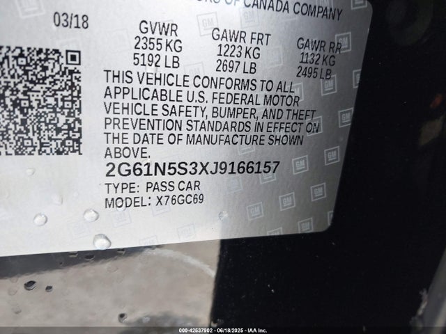 2018 CADILLAC XTS 2G61N5S3XJ9166157 Photo 8