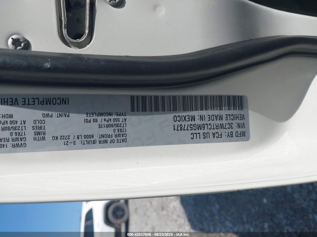Продажа на аукционе авто 2021 Ram 3500 Chassis Tradesman/slt/laramie/limited, vin: 3C7WRTCL6MG577871, номер лота: 42537906