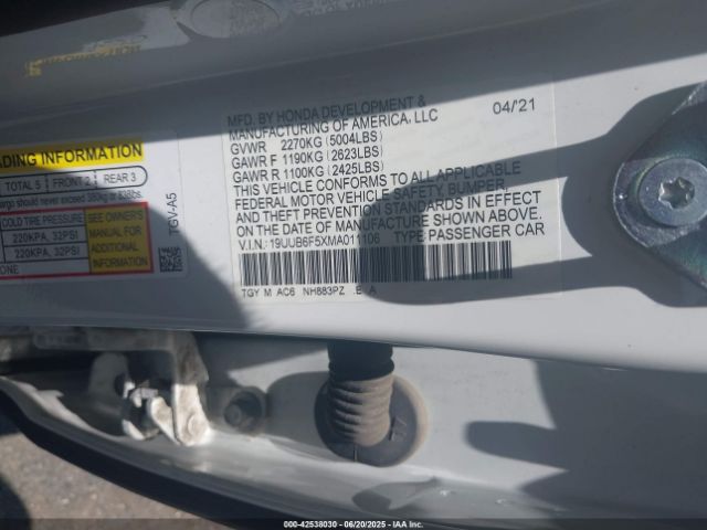 2021 ACURA TLX 19UUB6F5XMA011106 Photo 8