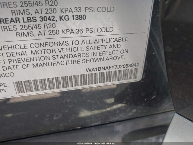2018 AUDI Q5 WA1BNAFY7J2053842 Photo 8