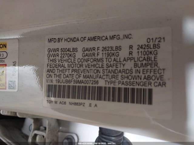 2021 ACURA TLX 19UUB6F59MA007256 Photo 8