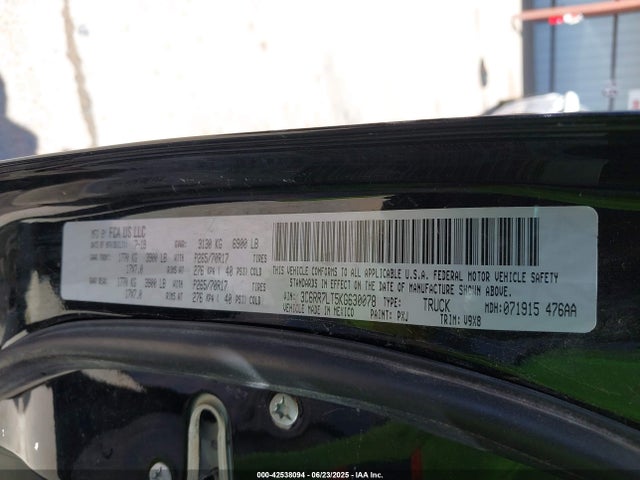 3C6RR7LT5KG630078 RAM 2019