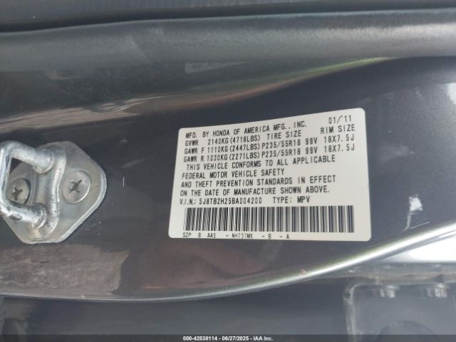 2011 ACURA RDX 5J8TB2H25BA004200 Photo 8